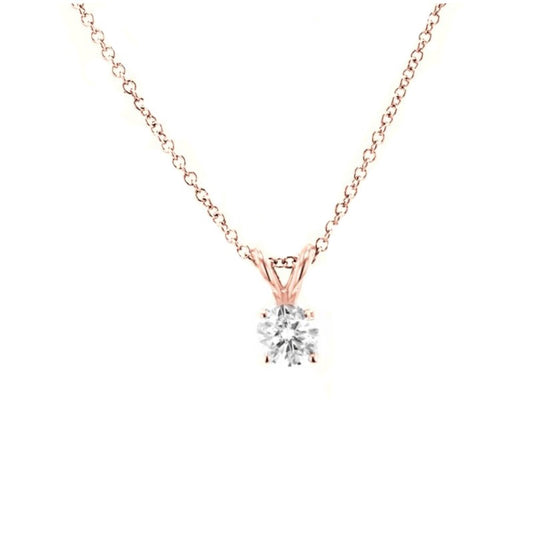 4 Prong Diamond Pendant