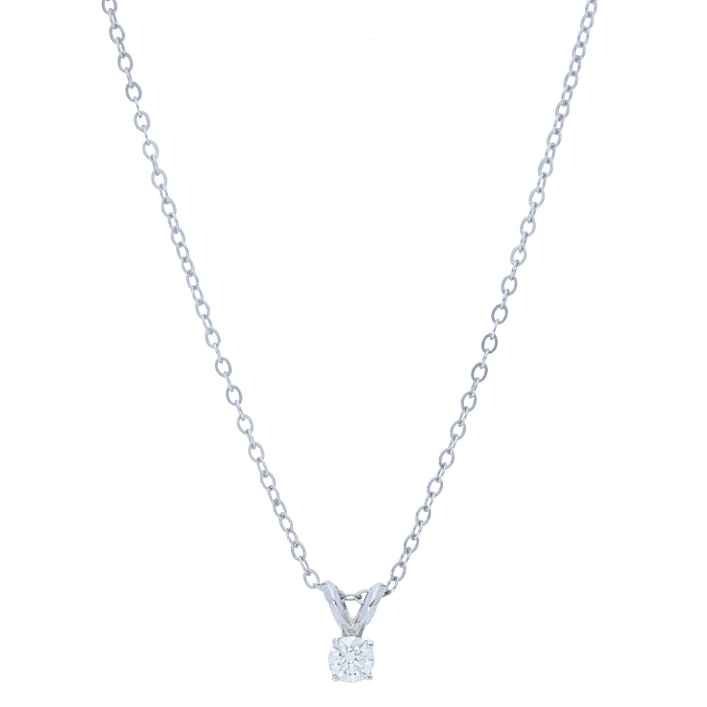 4 Prong Diamond Pendant