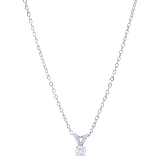 4 Prong Diamond Pendant