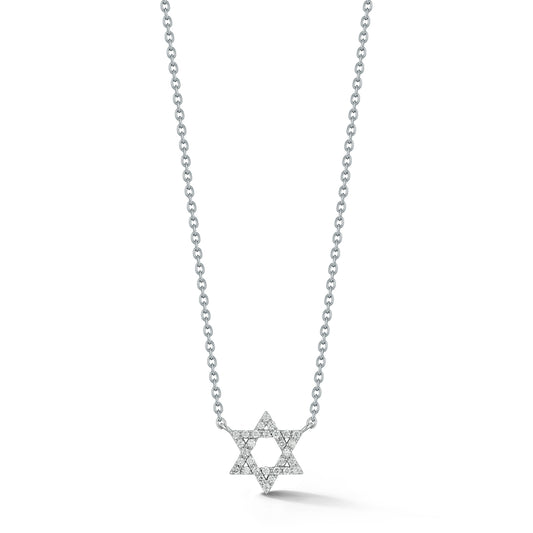 Diamond Star of David Pendant