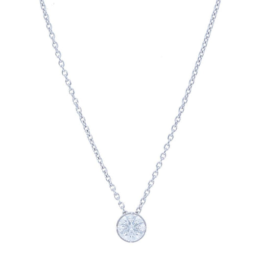 Round Diamond Bezel Pendant