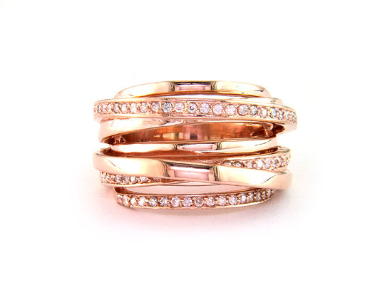 EFFY 14K ROSE GOLD DIAMOND RING