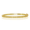 Load image into Gallery viewer, Sterling Silver Byzantine Design Bangle - Gold Plated
