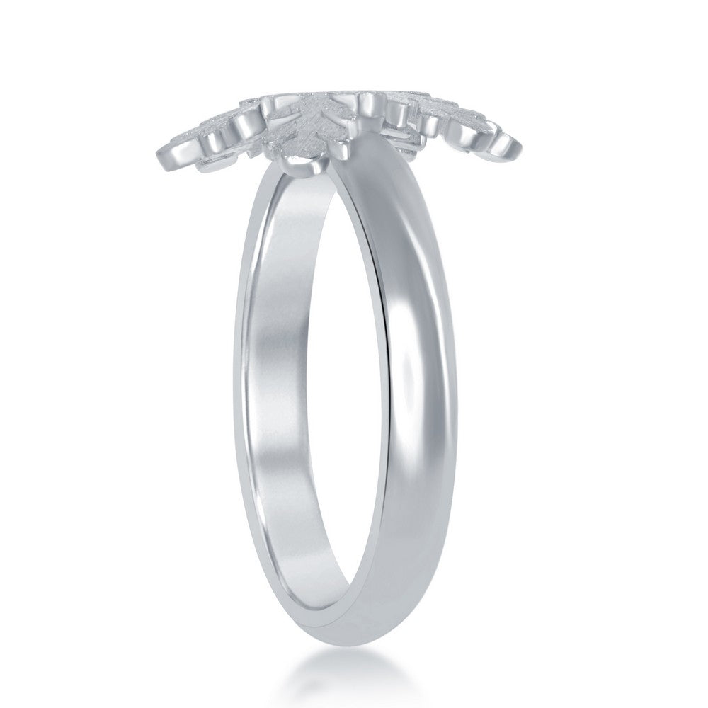 Sterling Silver Snowflake Ring