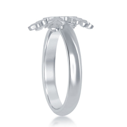 Sterling Silver Snowflake Ring