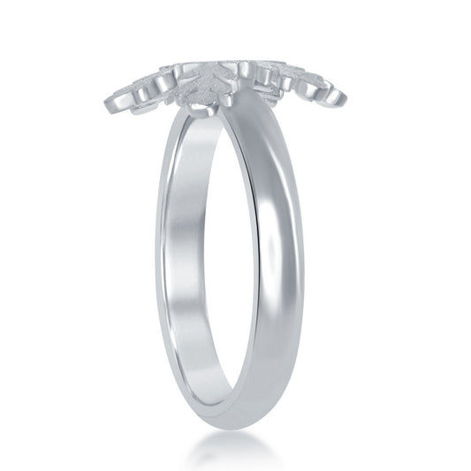 Sterling Silver Snowflake Ring
