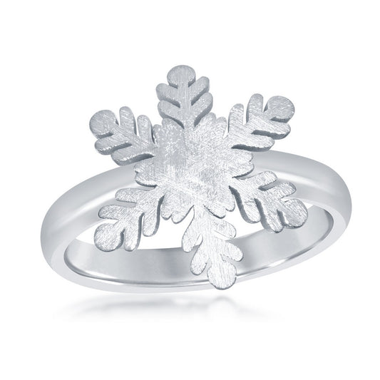 Sterling Silver Snowflake Ring