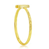 Load image into Gallery viewer, Sterling Silver &#39;H&#39; Initial Hammered Band Ring - Gold Plated
