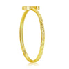 Load image into Gallery viewer, Sterling Silver &#39;S&#39; Initial Hammered Band Ring - Gold Plated
