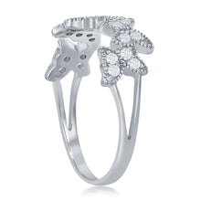 Load image into Gallery viewer, Sterling Silver Clear CZ Butterfly Ring
