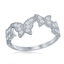 Load image into Gallery viewer, Sterling Silver Clear CZ Butterfly Ring
