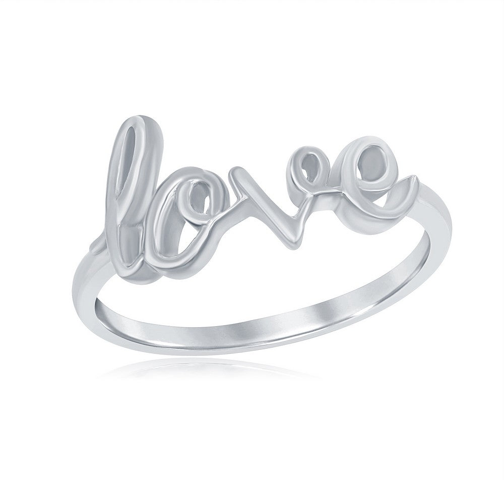 Sterling Silver LOVE Ring
