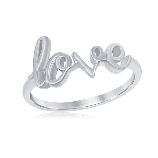 Sterling Silver LOVE Ring
