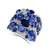 Load image into Gallery viewer, Effy 14K White Gold Diamond,Natural Ceylon Sapphire,Natural Sapphire Ring
