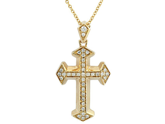 EFFY 14K YELLOW GOLD DIAMOND PENDANT