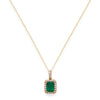 Load image into Gallery viewer, Effy 14K Yellow Gold Diamond, Natural Emerald Pendant
