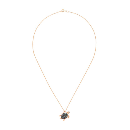 Effy 14K Rose Gold Diamond, Blue Diamond, Pendant