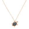 Load image into Gallery viewer, Effy 14K Rose Gold Diamond, Blue Diamond, Pendant
