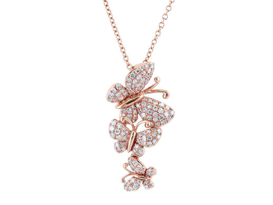 EFFY 14K ROSE GOLD DIAMOND PENDANT
