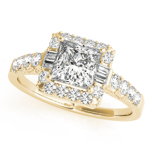 Square Engagement Ring M50459-E-2