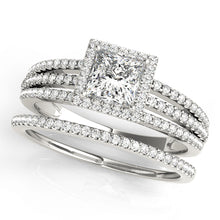 Load image into Gallery viewer, Square Engagement Ring M50548-E-1/2
