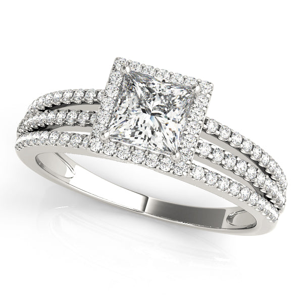 Square Engagement Ring M50548-E-1/2