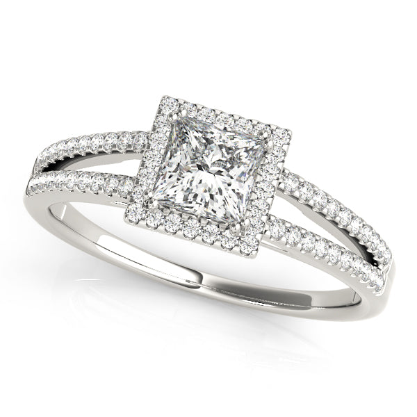 Square Engagement Ring M50549-E-3/4