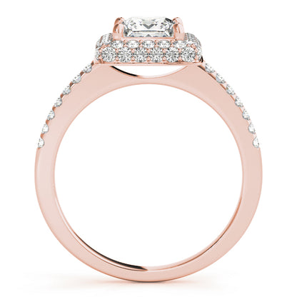 Square Engagement Ring M50568-E-1/3