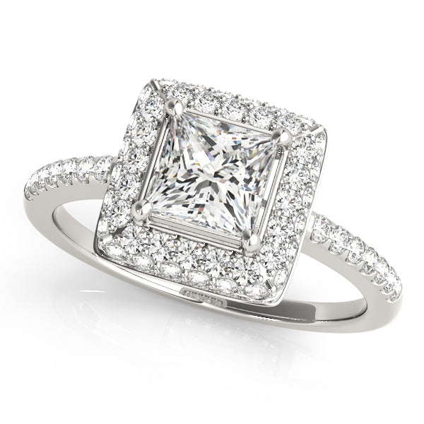 Square Engagement Ring M50568-E-2