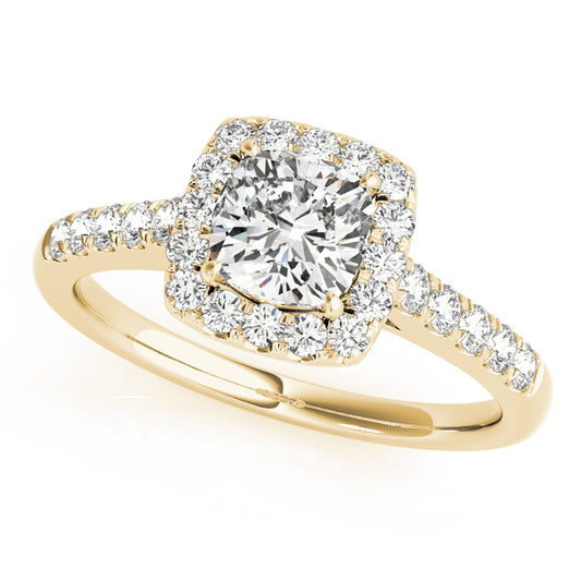 Cushion Engagement Ring M50778-E-3/4