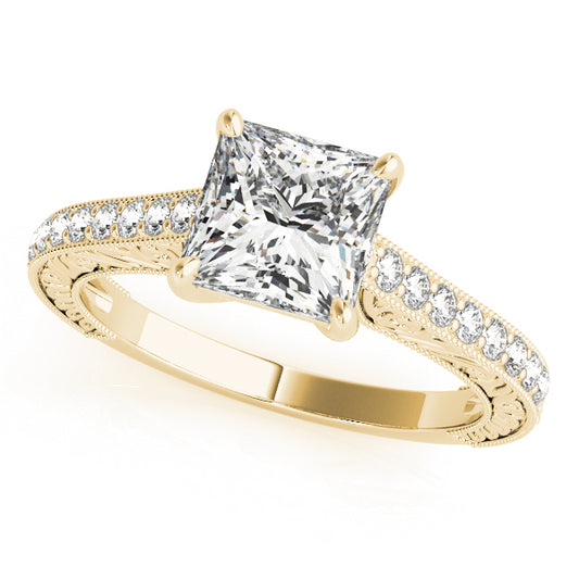 Square Engagement Ring M50799-E-3.8
