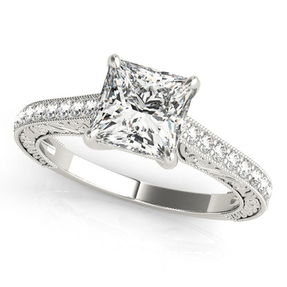 Square Engagement Ring M50799-E-3.8