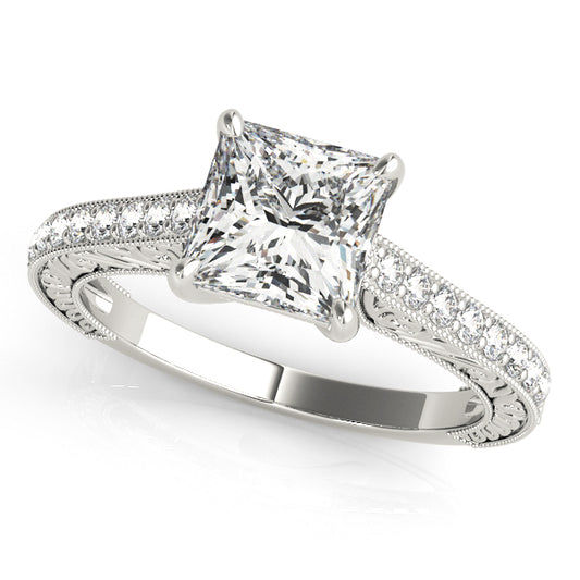 Square Engagement Ring M50799-E-3.8