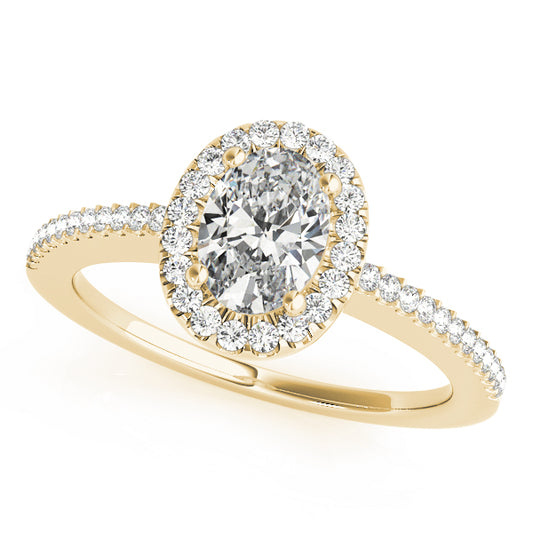 Oval Engagement Ring M50816-E-5.5X3.5