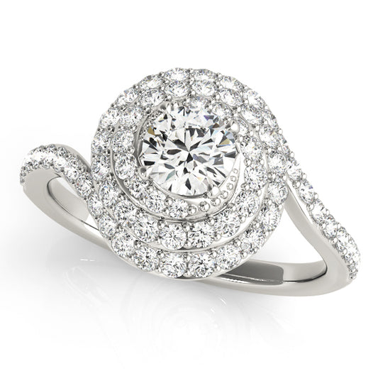 Round Engagement Ring M50824-E-11/2