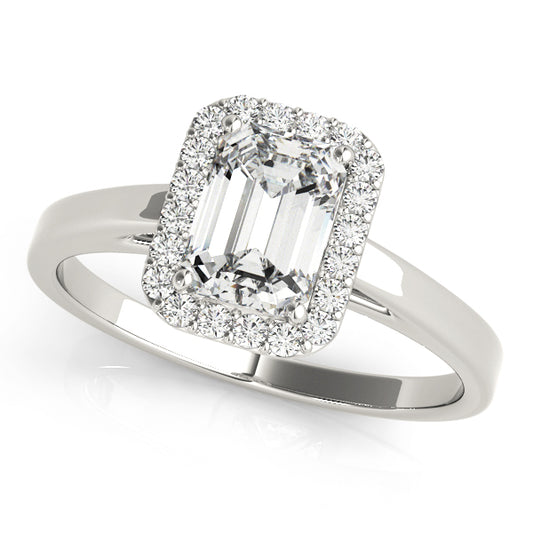 Emerald Cut Engagement Ring M50920-E-10X8