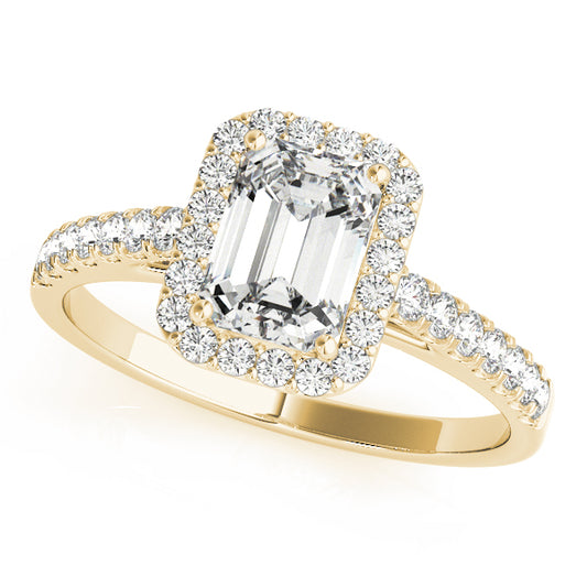 Emerald Cut Engagement Ring M50921-E-10X8