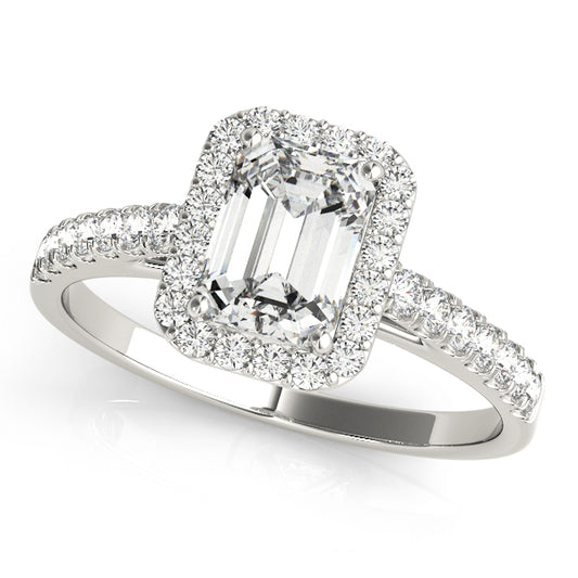 Emerald Cut Engagement Ring M50921-E-10X8