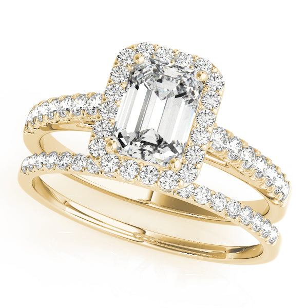 Emerald Cut Engagement Ring M50921-E-10X8