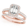 Load image into Gallery viewer, Emerald Cut Engagement Ring M50921-E-10X8
