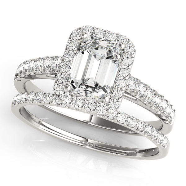 Emerald Cut Engagement Ring M50921-E-10X8