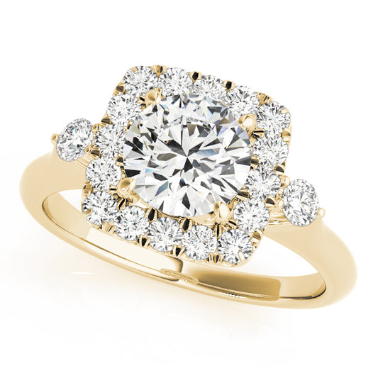 Cushion Engagement Ring M50923-E-CU-5.5X5.5