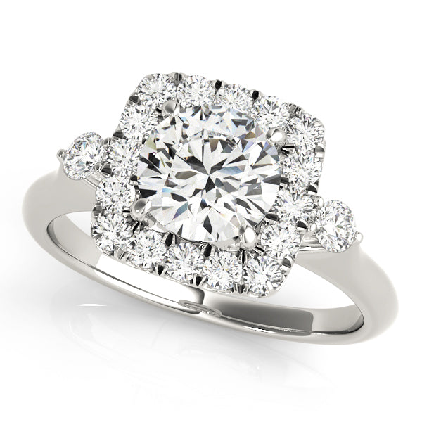 Square Engagement Ring M50923-E-PC-5X5