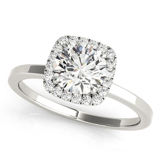 Round Engagement Ring M50924-E-1/2
