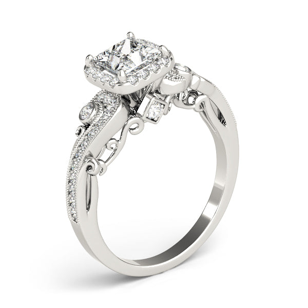 Square Engagement Ring M51002-E-3.5