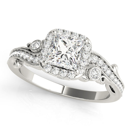 Square Engagement Ring M51002-E-3.5