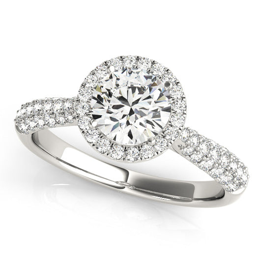Round Engagement Ring M51008-E-1