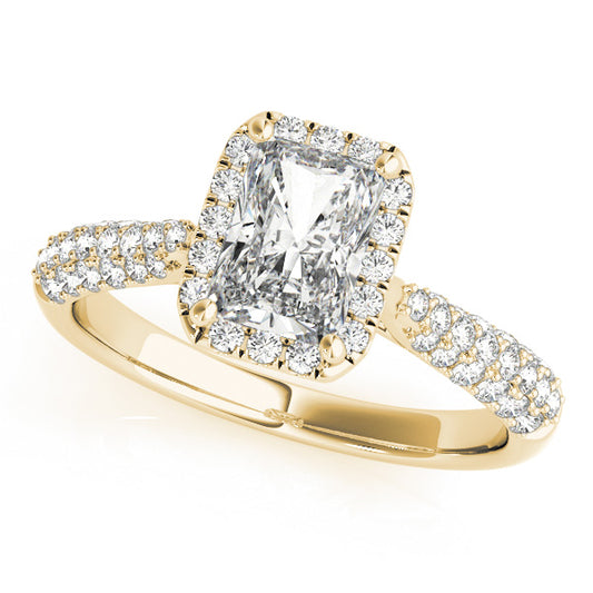 Emerald Cut Engagement Ring M51012-E-10X8