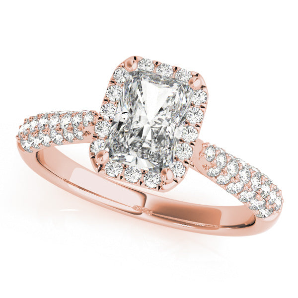 Emerald Cut Engagement Ring M51012-E-10X8