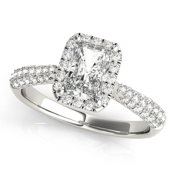 Emerald Cut Engagement Ring M51012-E-10X8